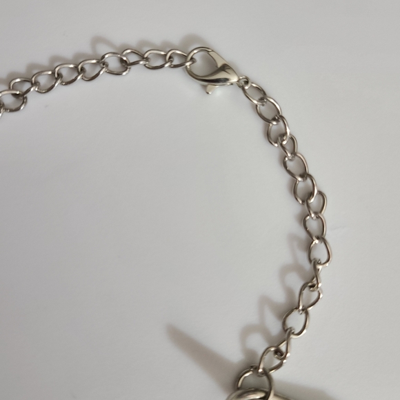 Huge silver boho necklace statement sparkly metallic adjustable - Picture 7 of 14